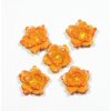 Kytka oranžová - keramická, 5ks
