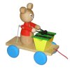 Tahací vozík - medvěd lakovaný s xylofonem