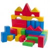Dřevěná stavebnice 56 dílů - 4 barvy I.