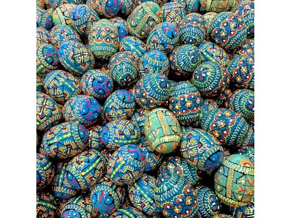 Dřevěná kraslice mini - MODRÁ