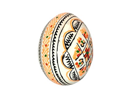 Dřevěná kraslice - Základní vzor č. 4 - SVĚTLE ZELENÁ