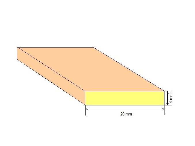 Omítník smrkový 22 x 3 mm