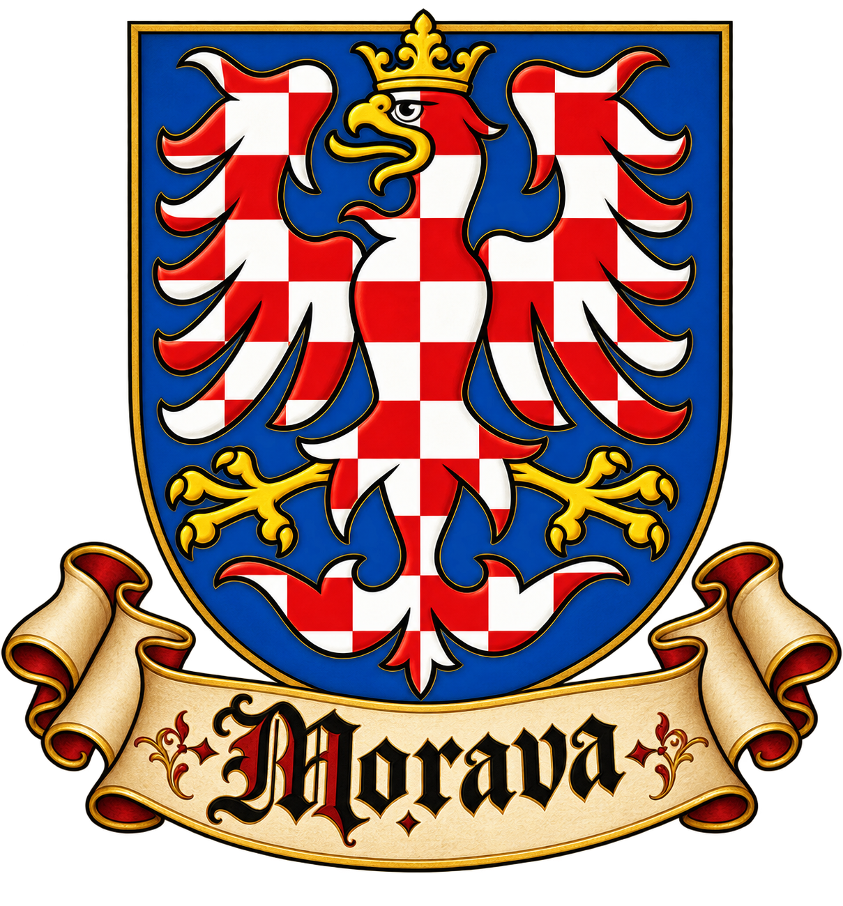 Historický znak Moravy – moravská orlice