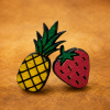Ananas, jahoda/pecky