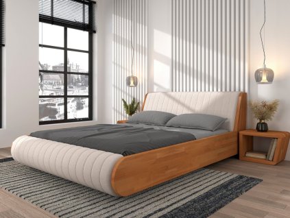 Levitující postel Harald 180x200 cm - masiv buk 4 cm
