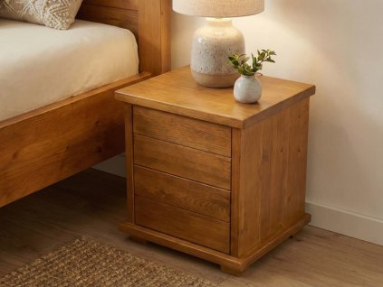 Noční stolek Mega Supra - masiv borovice
