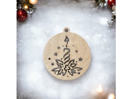 Vánoční ozdoba svícen