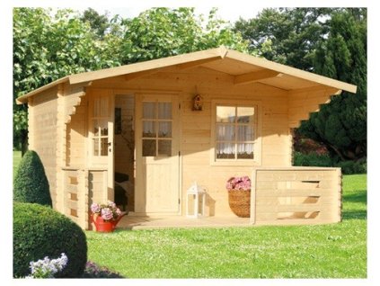 BPP Zahradní chatka BPP7A -1s terasou 28mm