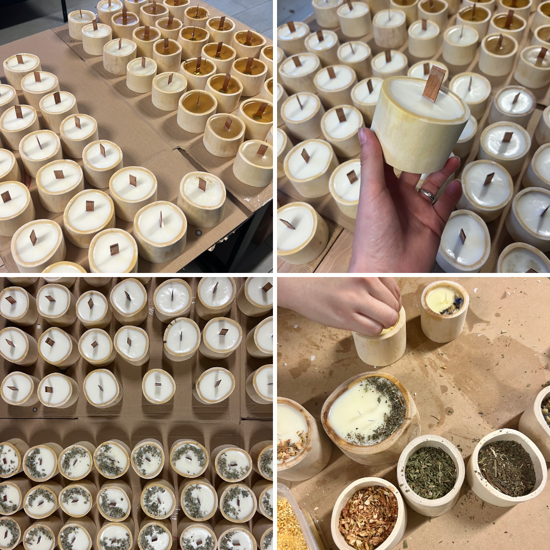 Výroba 1000 kusů svíček jako vánoční balíčky 🎁✨