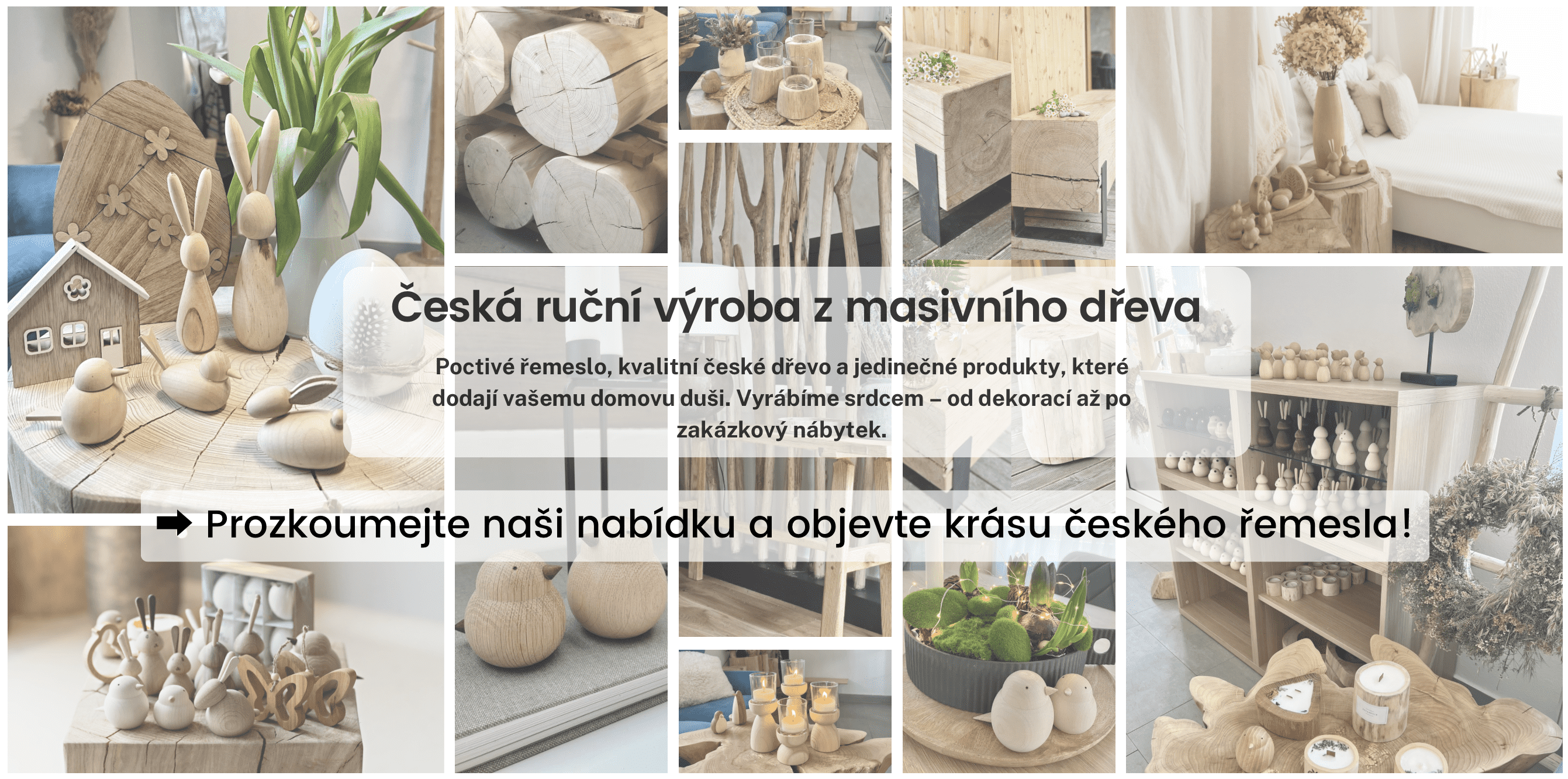 Minimalistické dekorace z masivního dřeva, které vnesou do interiéru klid, přírodní atmosféru a nadčasový design.