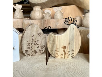 gravírování do dřeva, vypalované motivy, dřevěné vajíčko s gravírováním, velikonoční dekorace na stůl,