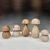lesní houby dřevěné, houbičky do dětského pokoje