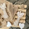 Srdce ve třech variantách na zavěšení (rustic, bílá, přírodní)