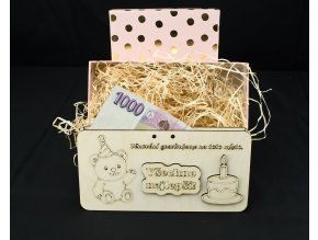 Narozeninová obálka - Všechno nejlepší  (vlastní text)