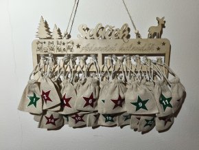 Adventní kalendář - s vlastním jménem
