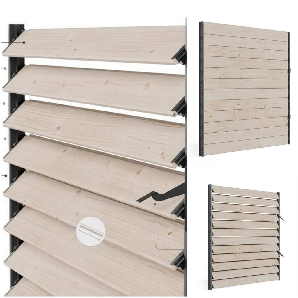 Drevené otočné žalúzie