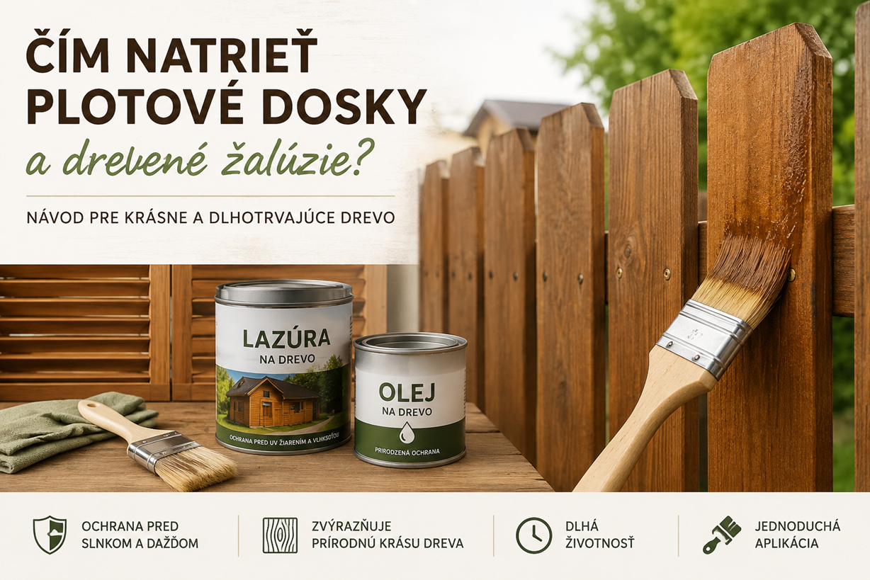 Čím natrieť plotové dosky a drevené žalúzie? Kompletný návod na ochranu dreva