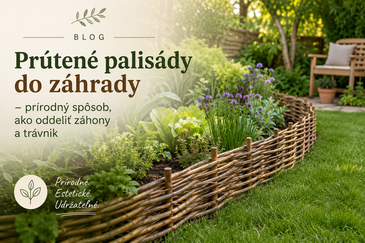 Prútené palisády do záhrady – prírodný spôsob, ako oddeliť záhony a trávnik