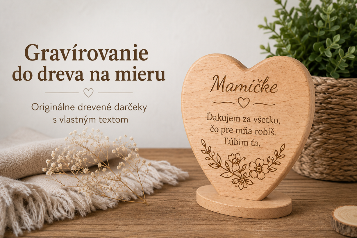 Gravírovanie do dreva na mieru: Originálne drevené darčeky s vlastným textom