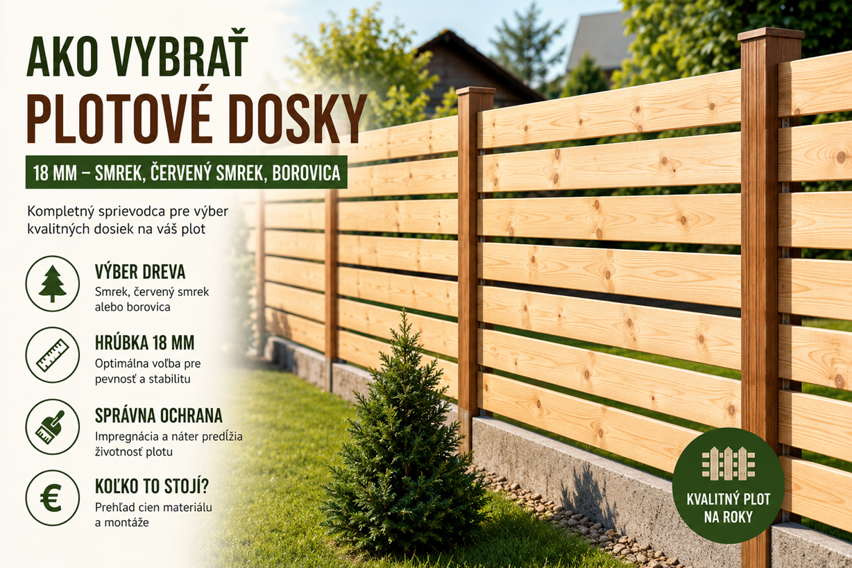 Koľko stojí drevený plot v roku 2026? Kompletný prehľad cien