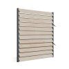 Drevené otočné žalúzie sivé 109cm - komplet premium borovica