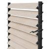 Drevené otočné žalúzie čierne 109cm - komplet premium borovica