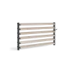 Drevené otočné žalúzie sivé 54cm - komplet smrek