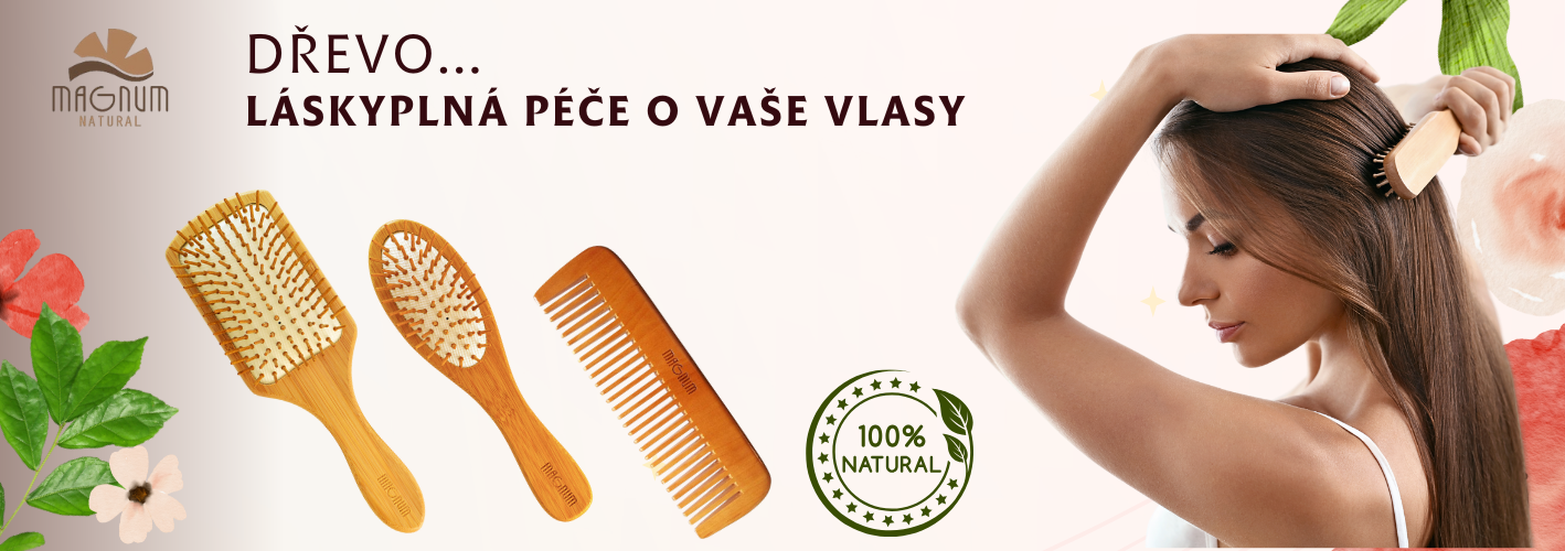 Bambusové kartáče - dřevěné hřebeny