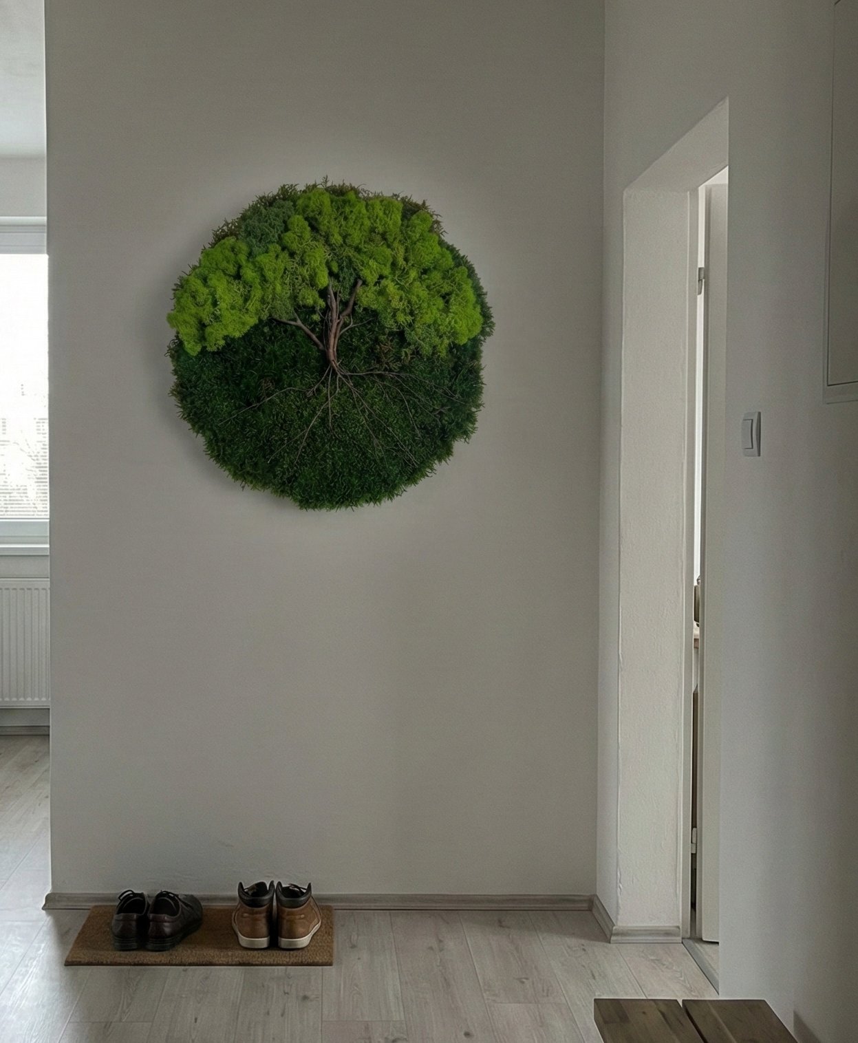 Kam s ním? Proč je mechový obraz spásou pro tmavé chodby a koupelny