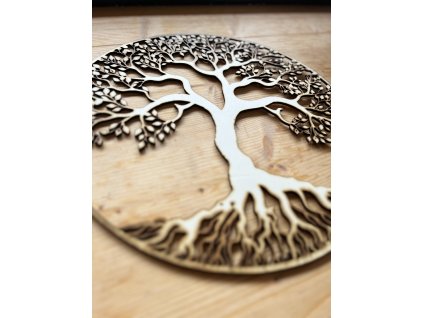 Dřevěný strom života na zeď | Dekorace z masivu