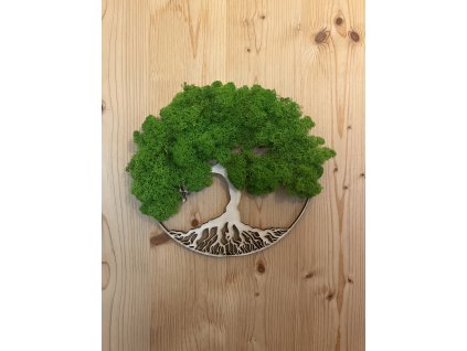 Mechový strom života na zeď | Bezúdržbová dekorace