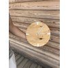 Dubové nástěnné hodiny | Minimalistický design s drážkami