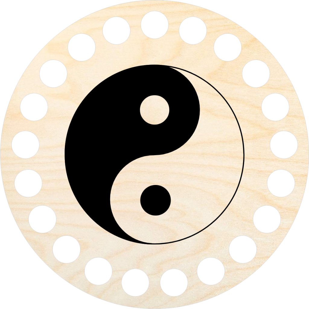 Podtácek 10 cm, jin jang