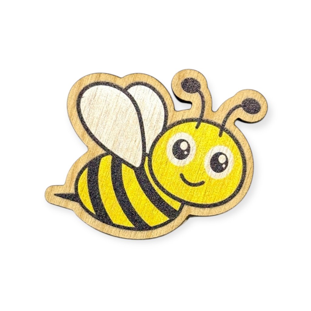 Dřevěný výřez - včelka, 4 cm