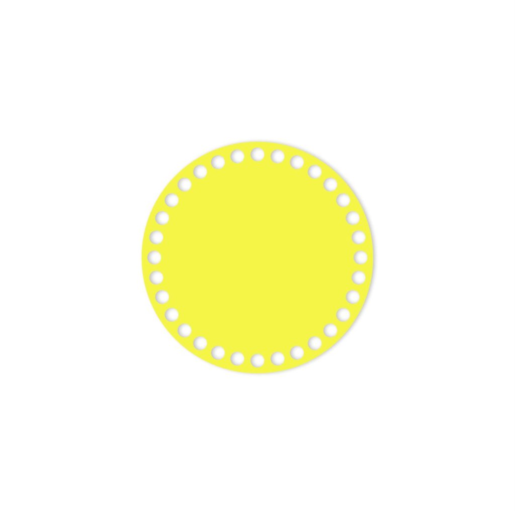 kruh 15 cm žlutá