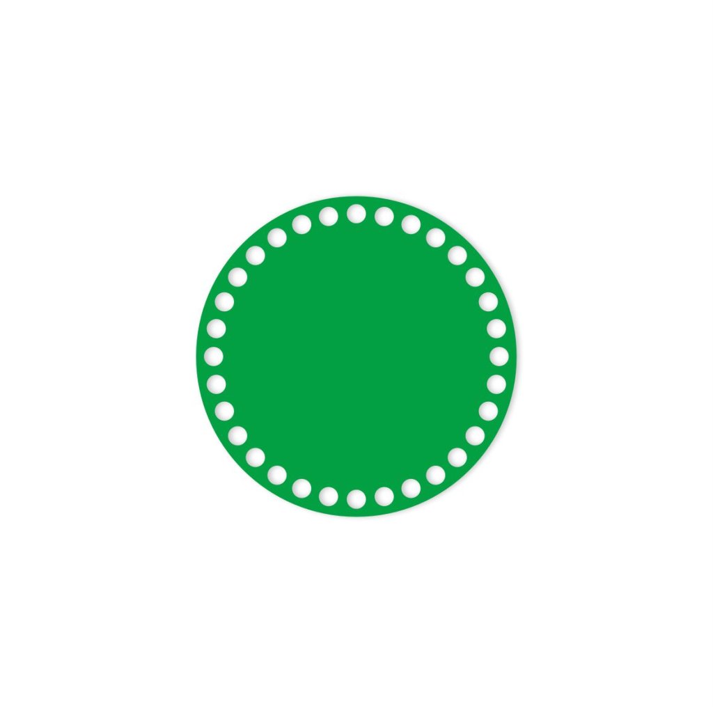 kruh 15 cm zelená
