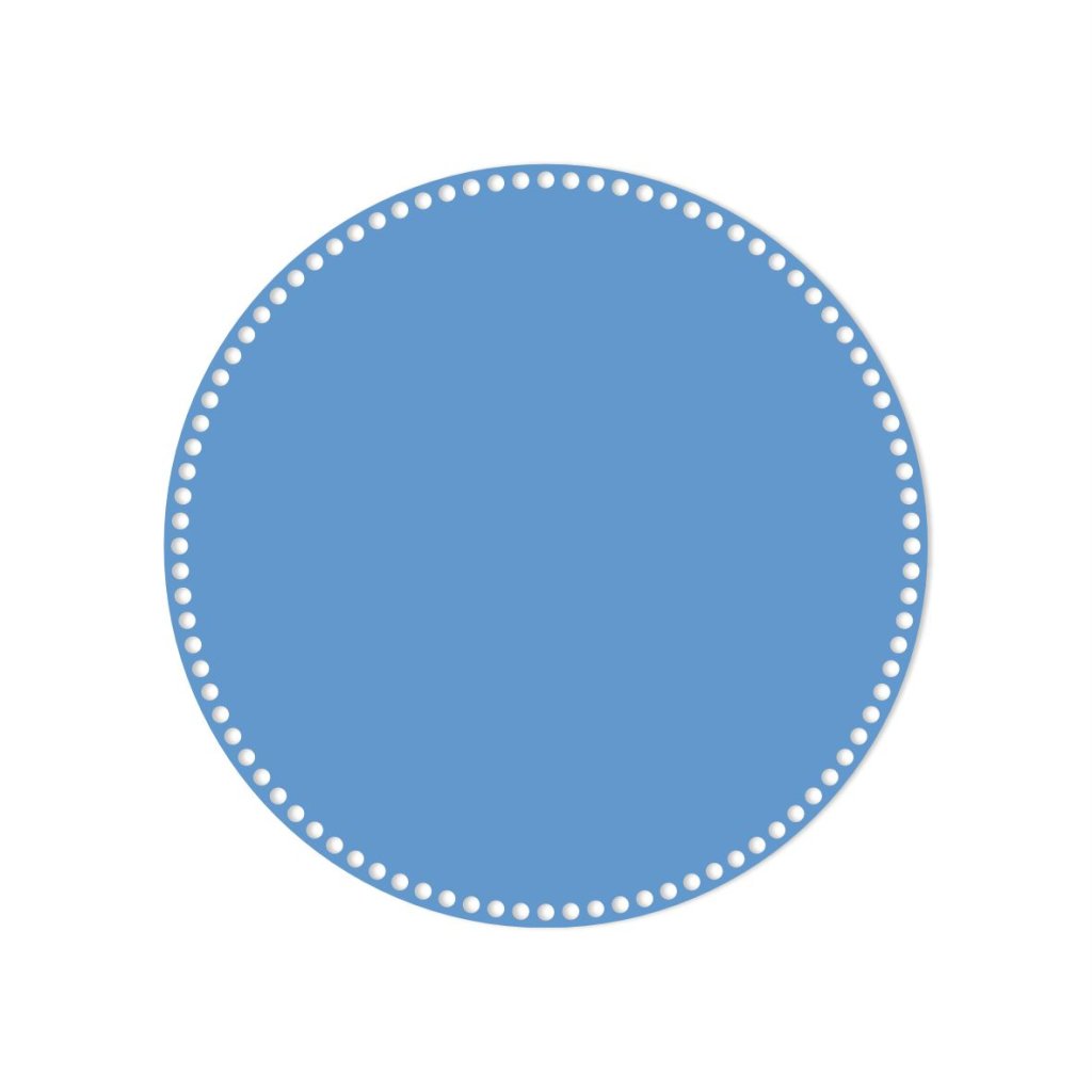 kruh 40 cm modrá