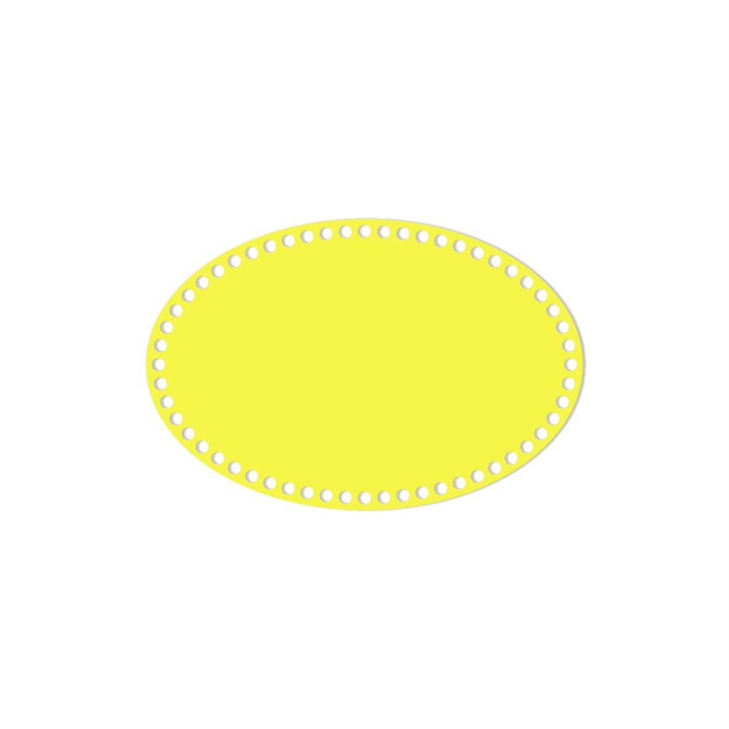 ovál2 30 x 20 cm žlutá