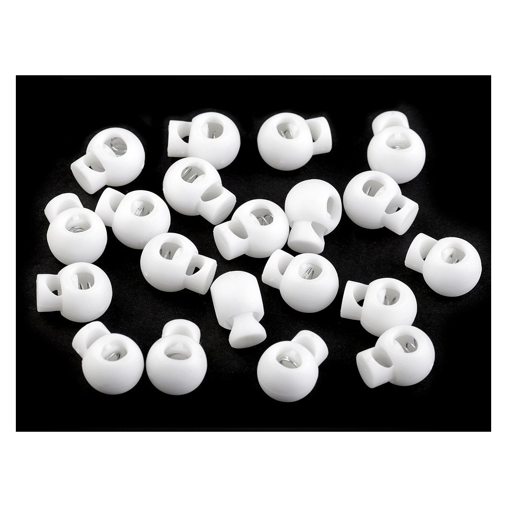 Brzdičky kulaté 15x19 mm (Varianta 1 Off White, Balení 10 ks)