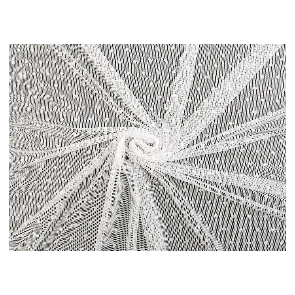 Exkluzivní elastický tyl PAD s puntíky (Varianta 2 černá, Balení 1 m)