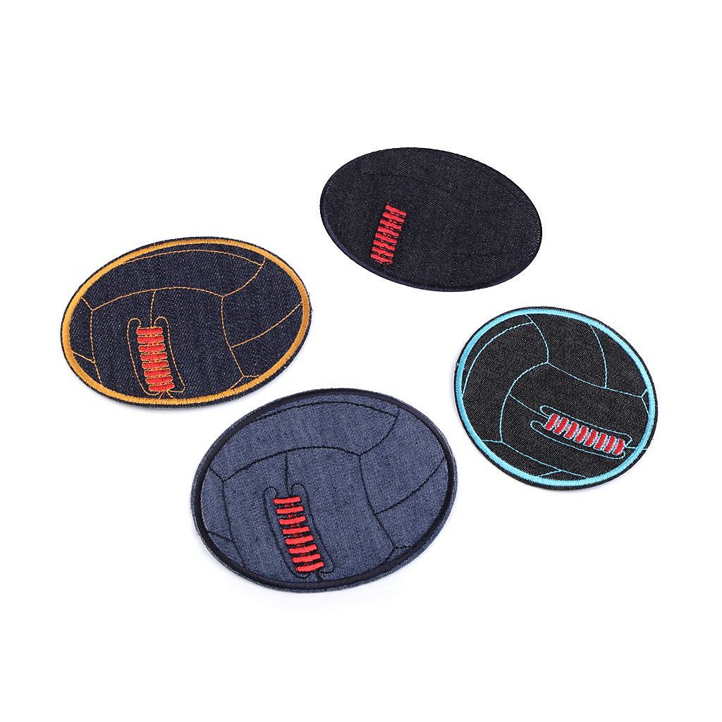 Nažehlovačka riflová míč (Varianta 3 modrá azurová, Balení 1 ks)