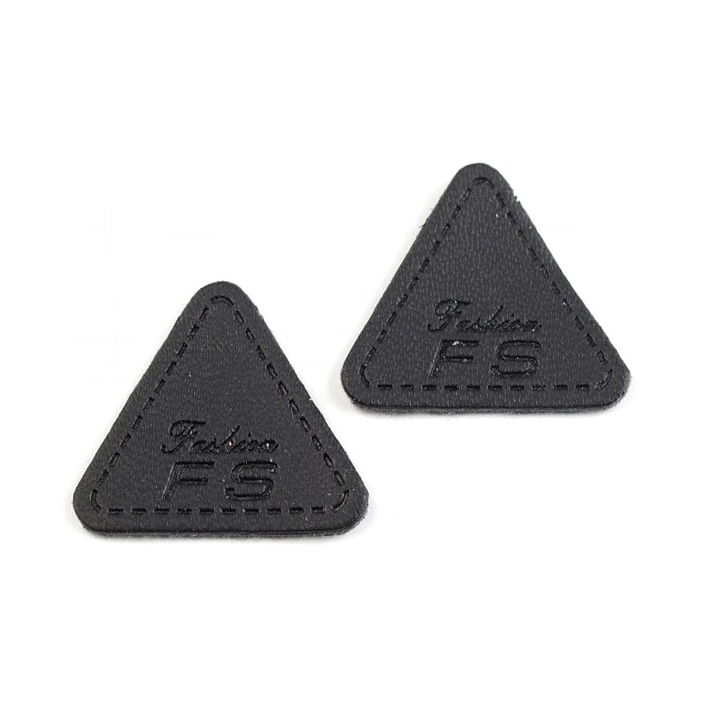 Ozdoba / nášivka / ochrana švů na oděvy 25 mm (Varianta 1 hnědá koňak, Balení 10 ks)