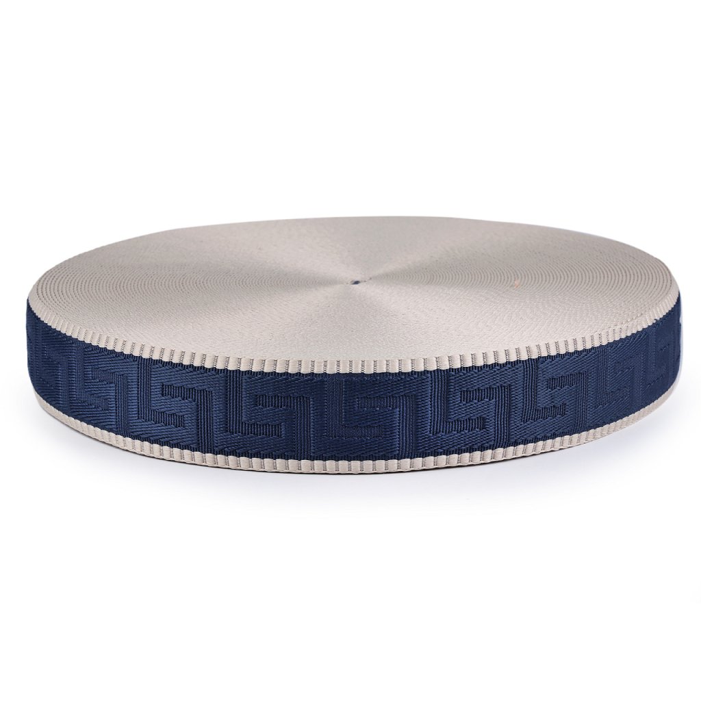 Popruh šíře 50 mm (Varianta 1 modrá béžová, Balení 1 m)