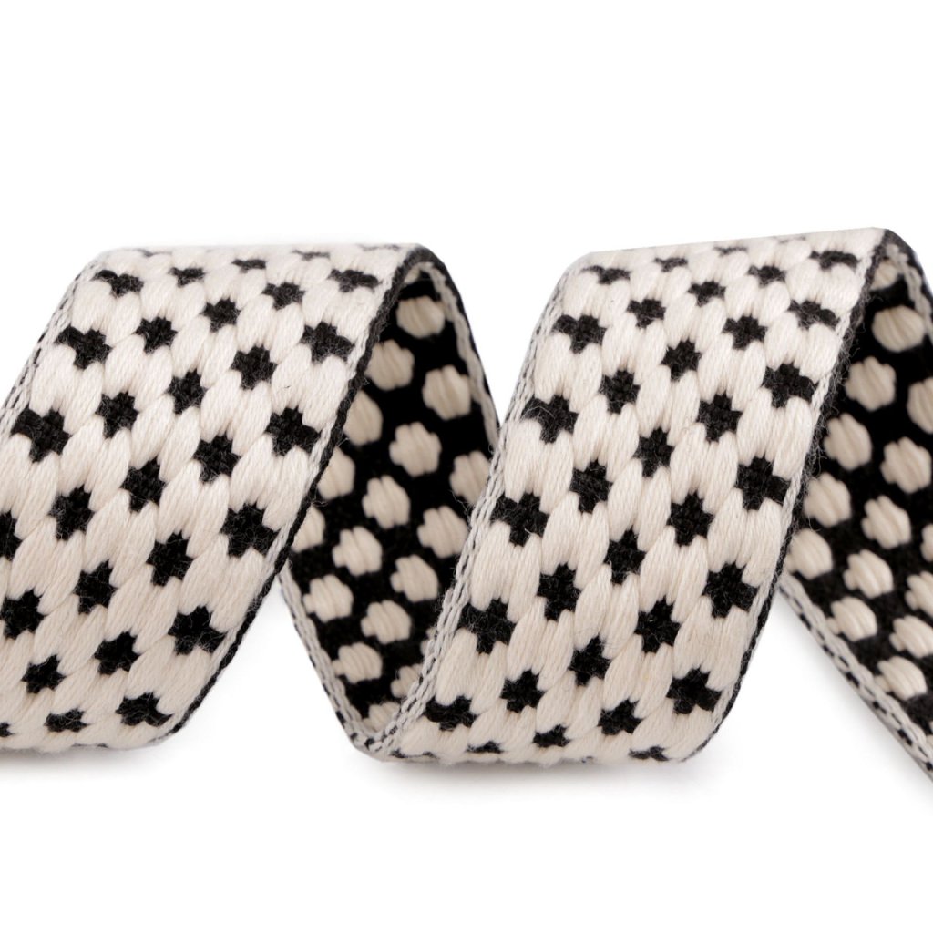 Popruh s 3D efektem šíře 38 mm (Varianta 1 béžová, Balení 1 m)