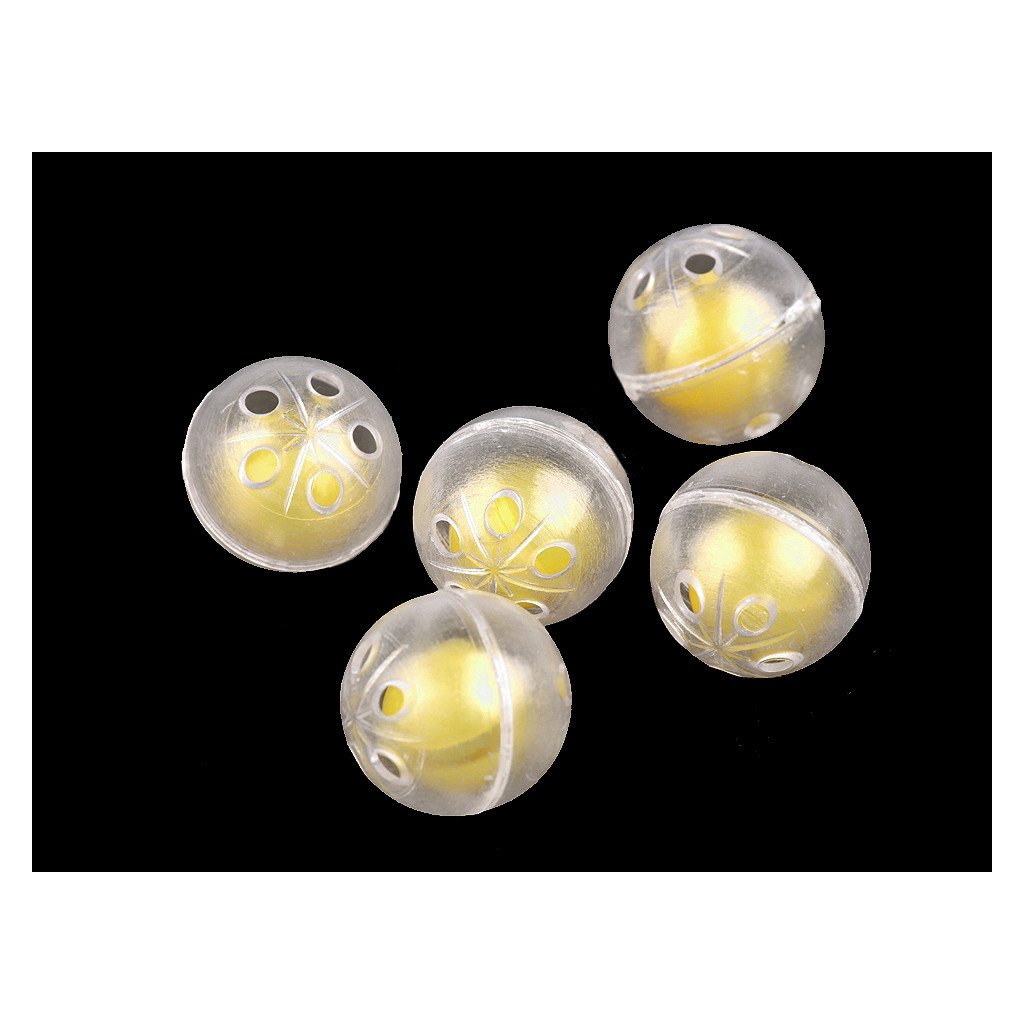 Chrastítko kulička Ø2,4 a 2,6 cm (Varianta 1 (Ø24 mm) bílá, Balení 5 ks)