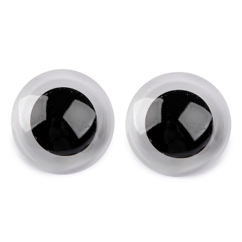 Oči velké s pojistkou Ø45 mm (Varianta 1 transparent, Balení 2 sada)