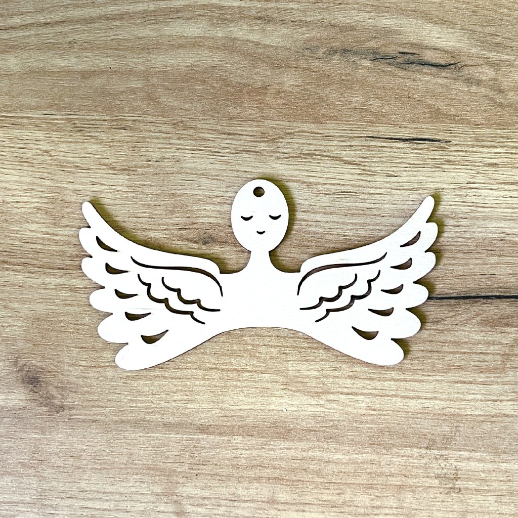 Andělská křídla s  hlavičkou, 20 cm