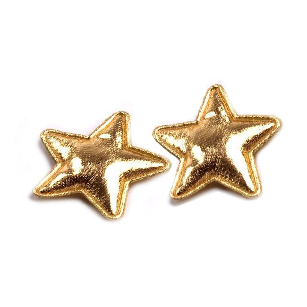 Hvězda s glitry 30 mm zlatá