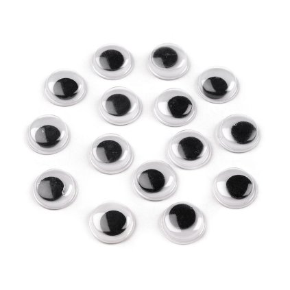 Samolepicí oči O10 mm, 10 párů