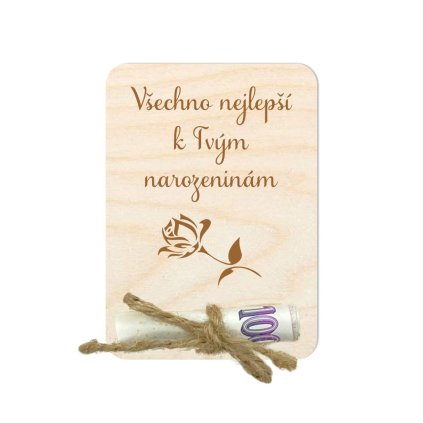 Dárková karta - Vše nejlepší k narozeninám